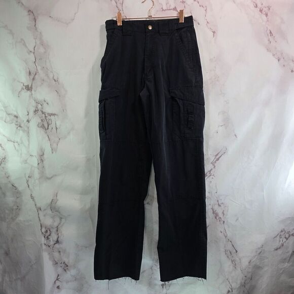 Tru Spec Pants Womens 28 X 32 Black High Rise Cargo Tactical Heavyweight - Picture 5 of 13